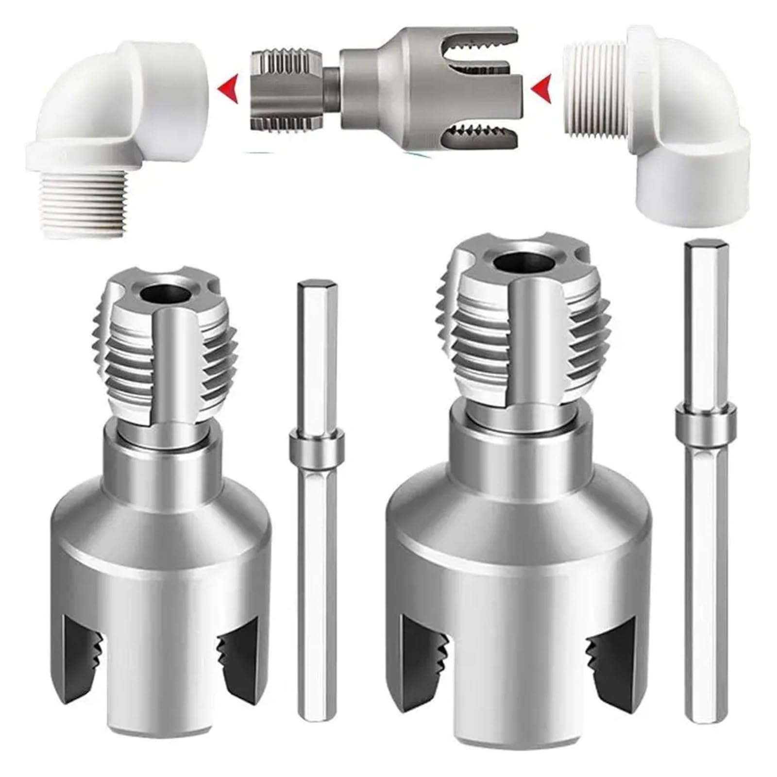 Hnulgvi 0.75In Pipe Threader Pipe Thread Cutting Tool Integrated Internal & External