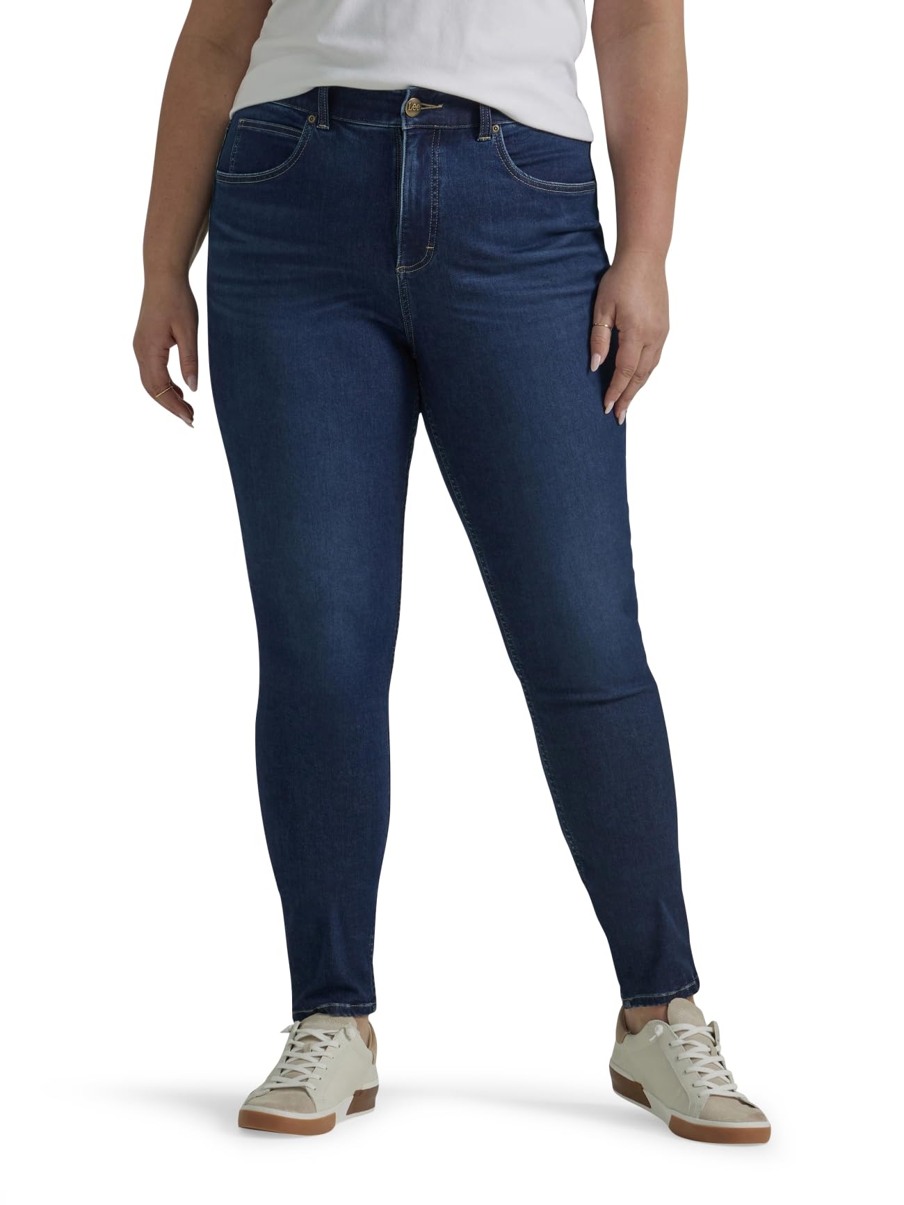 Lee Women's Plus Size Ultra Lux Comfort High Rise Skinny Jean