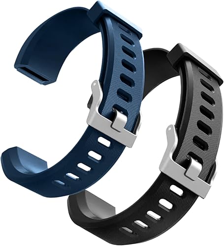 Miniatura 13 de Bandas de reloj de repuesto hoeslaw para ID115plus HR, conjunto de bandas de muñeca para monitor de actividad Very Fit Pro, correas de reloj