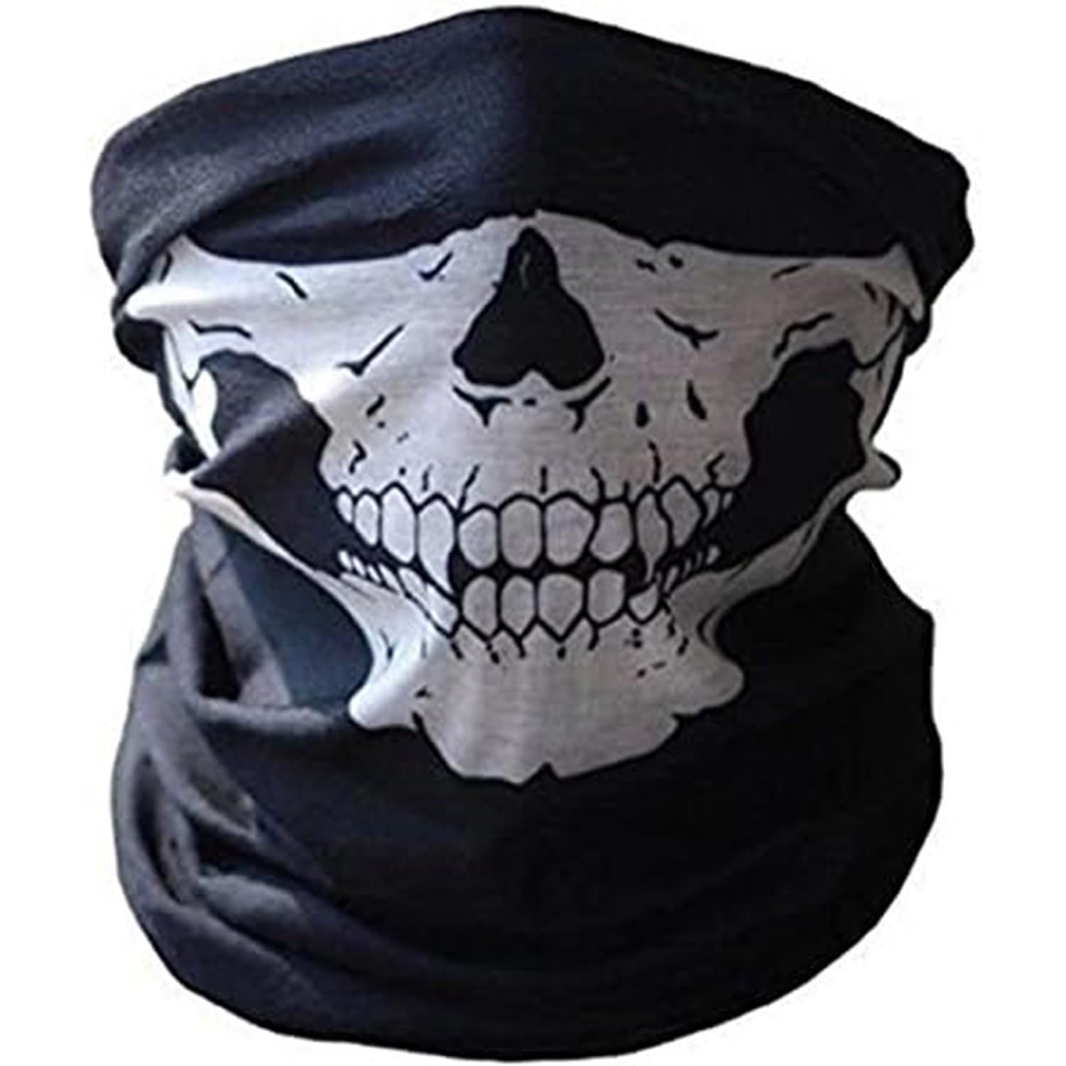 Dtol 1 Pack Skull Balaclava Bandana Bike Motorcycle Helmet Neck Face Mask Paintball Ski Mask