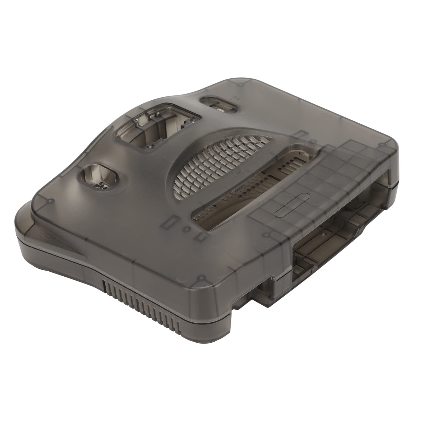 EIMSOAH Funda de Repuesto Translúcida para Consola de Videojuegos Retro N64, Carcasa Resistente para Entusiastas de los Juegos, ABS Negro Translúcido