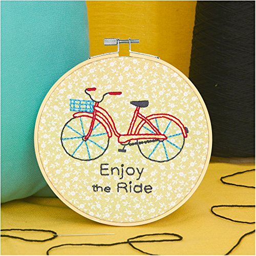 Image of Dimensions 'Enjoy the Ride' Mini Embroidery Kit for Beginners, 6''