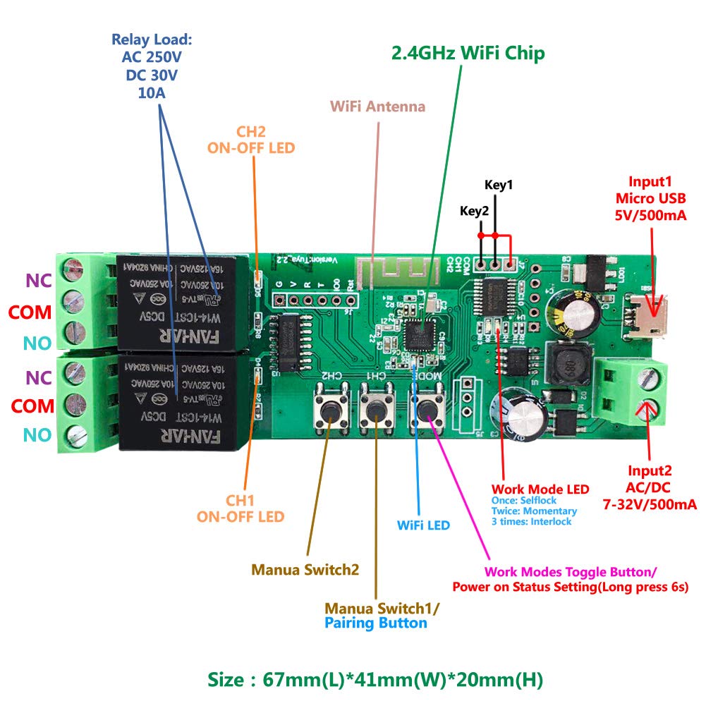 Interruttore Wi-Fi 4 Canali Smart Con Timer - Controllo Da App E Alexa Per Luci, Cancelli, Elettrodomestici - Foto 12