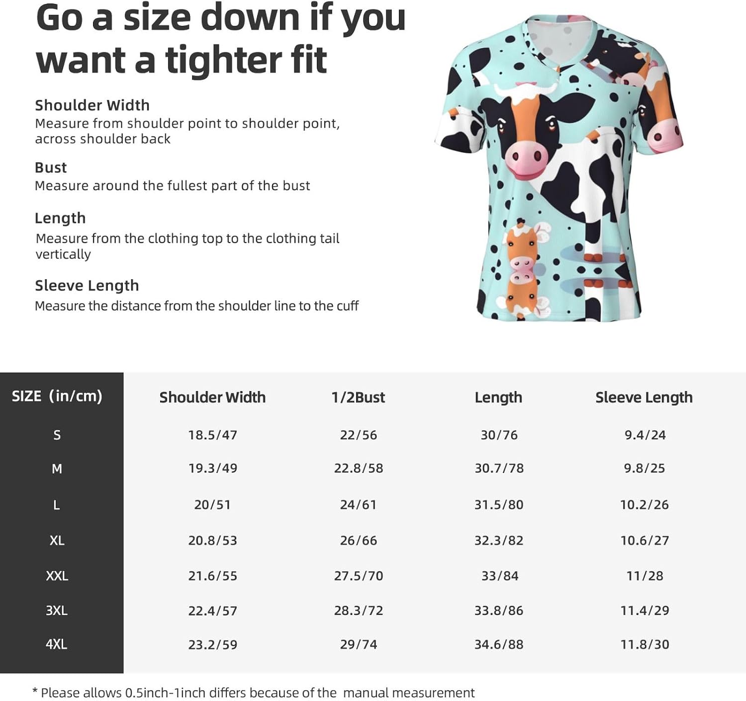 Cute Cow Polka Dot Rugby Football Jersey for Men, Comfortable V-Neck Loose Fit Top for Team Sports Athletics
