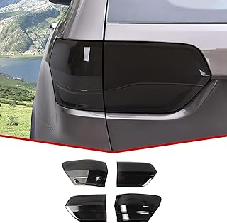 Smoked Taillight Covers Brake Light Bezel Guards Exterior Accessories Compatible with Jeep Grand Cherokee WK2 2014-2020