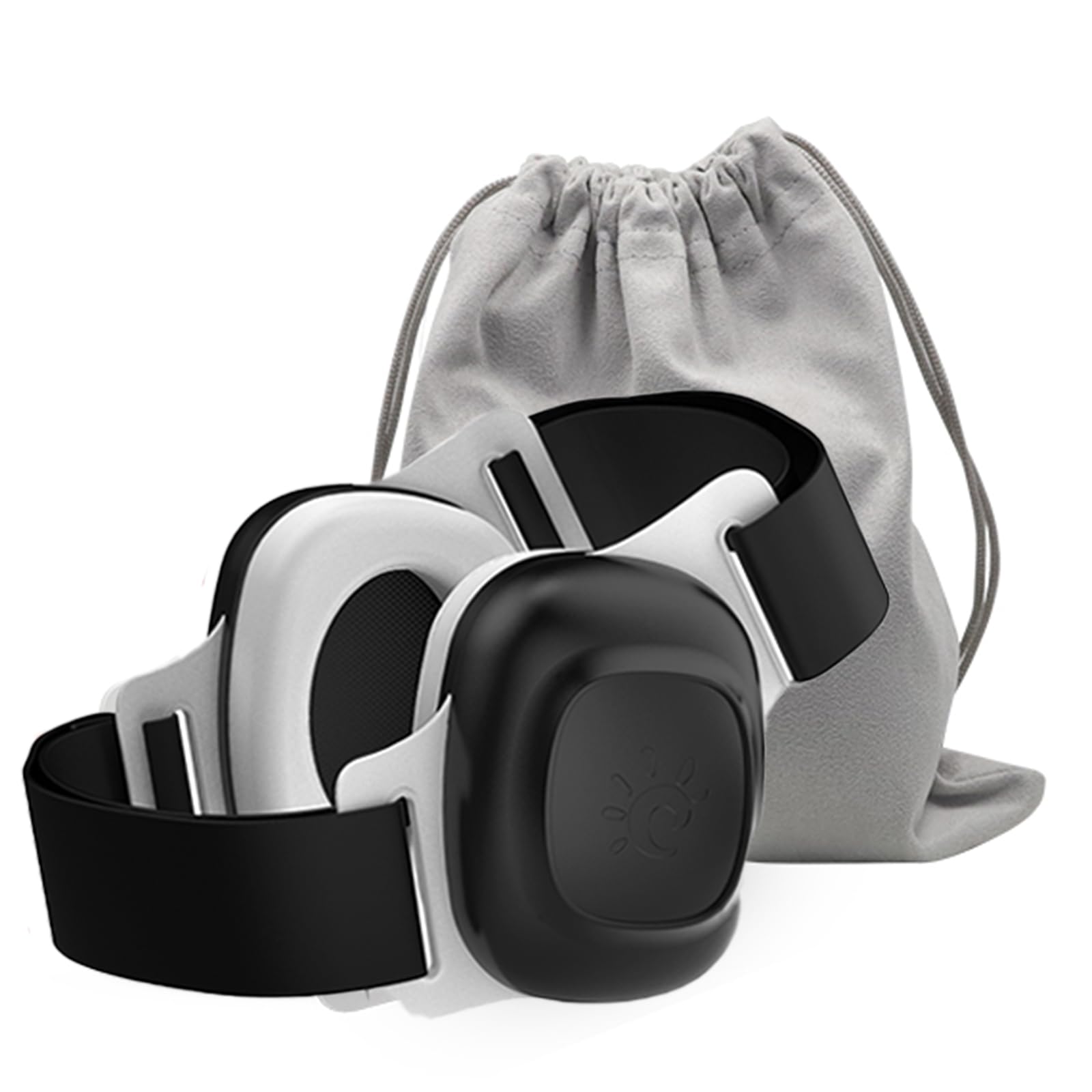 jianyana Paraorecchie per bambini (0-48 mesi), riduzione del rumore e comfort regolabile, materiale ABS/PU, protegge l'udito di neonati e bambini (rosa/nero)
