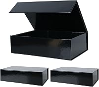 Vista 58 de Aimyoo Caja de regalo plegable azul marino con tapas de cierre magnético 13.8x9x4.3 pulgadas, cajas grandes para propuesta de dama de honor