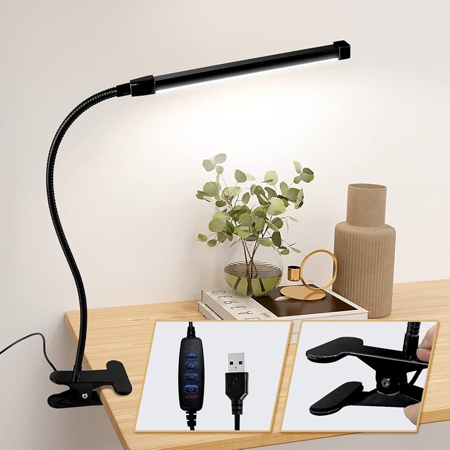 ブラックの目に優しい卓上ライト Amazon.co.jp: オフィス用 LED デスク ランプ、目に優しいデスク