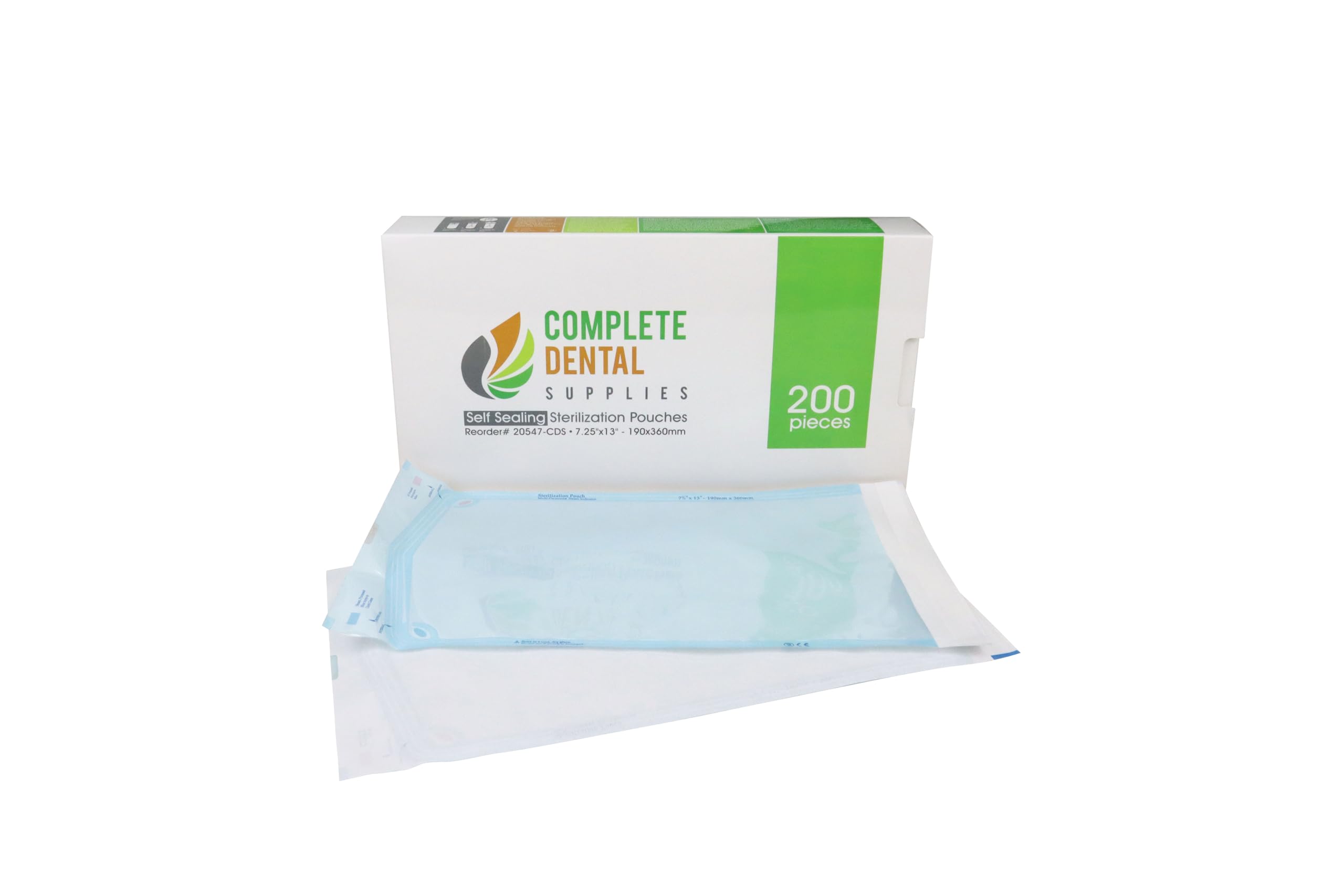 Self Sealing Sterilization Pouches 7.25