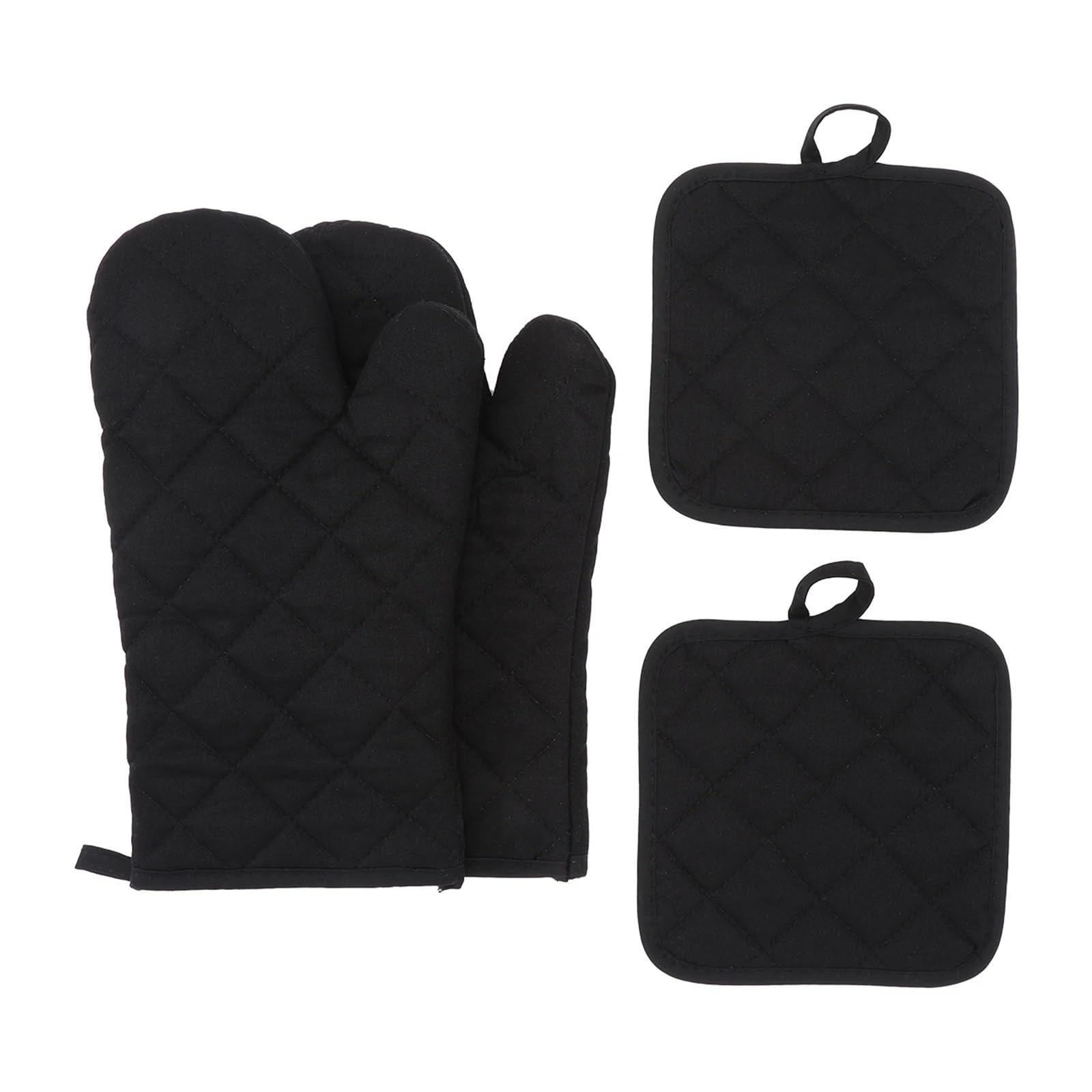 MRKU Backhandschuhe, Ofenhandschuhe, hitzebeständig, Mehrfarbig, 4-teiliges Set, isoliert, für Mikrowelle und Küche, Koch- und Backutensilien
