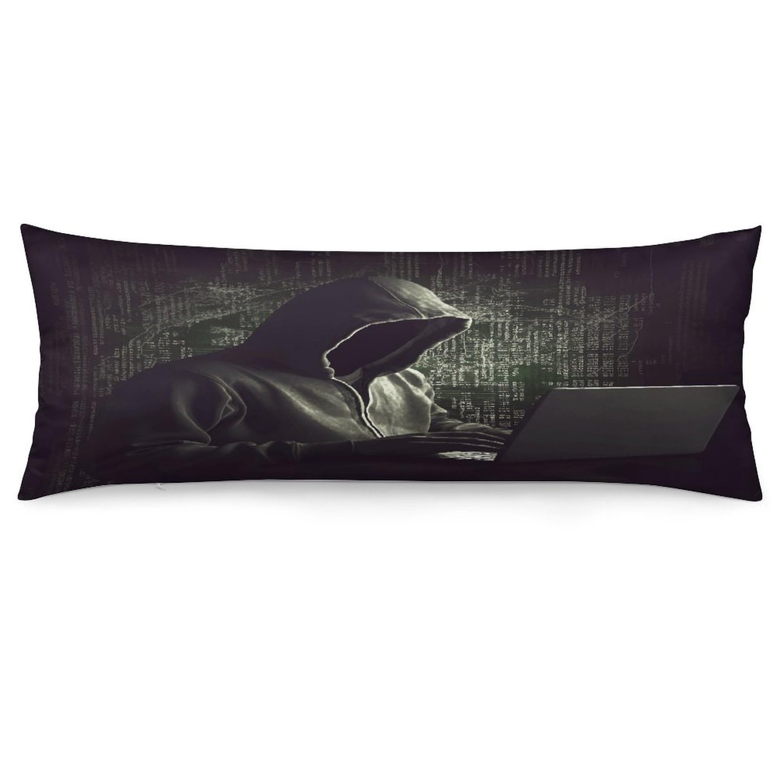 Hacker Throw Pillow Cover Soft Lumbar Pillow Covers with Zipper Breathable Rectangular Cushion Case Polyester Pillow Case Decorative Body Pillow Cover for Couch Bed