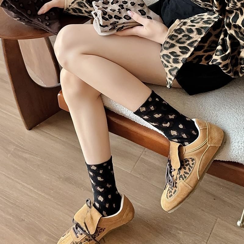 Image of Kelabia 6 Pair Cute Cotton Socks Kawaii Bear Ankle Preppy Ruffle Socks for Women Japanese Fall Vintage Crew Socks