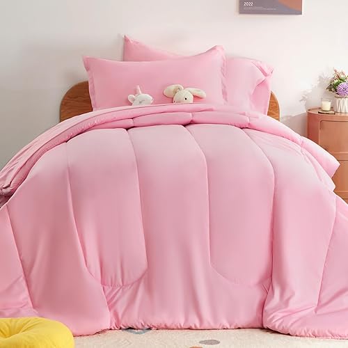 SLEEP ZONE Juego de edredón de 5 piezas para niños, tamaño individual, súper lindo y suave, ropa de cama para niños en una bolsa, juego de 5 piezas