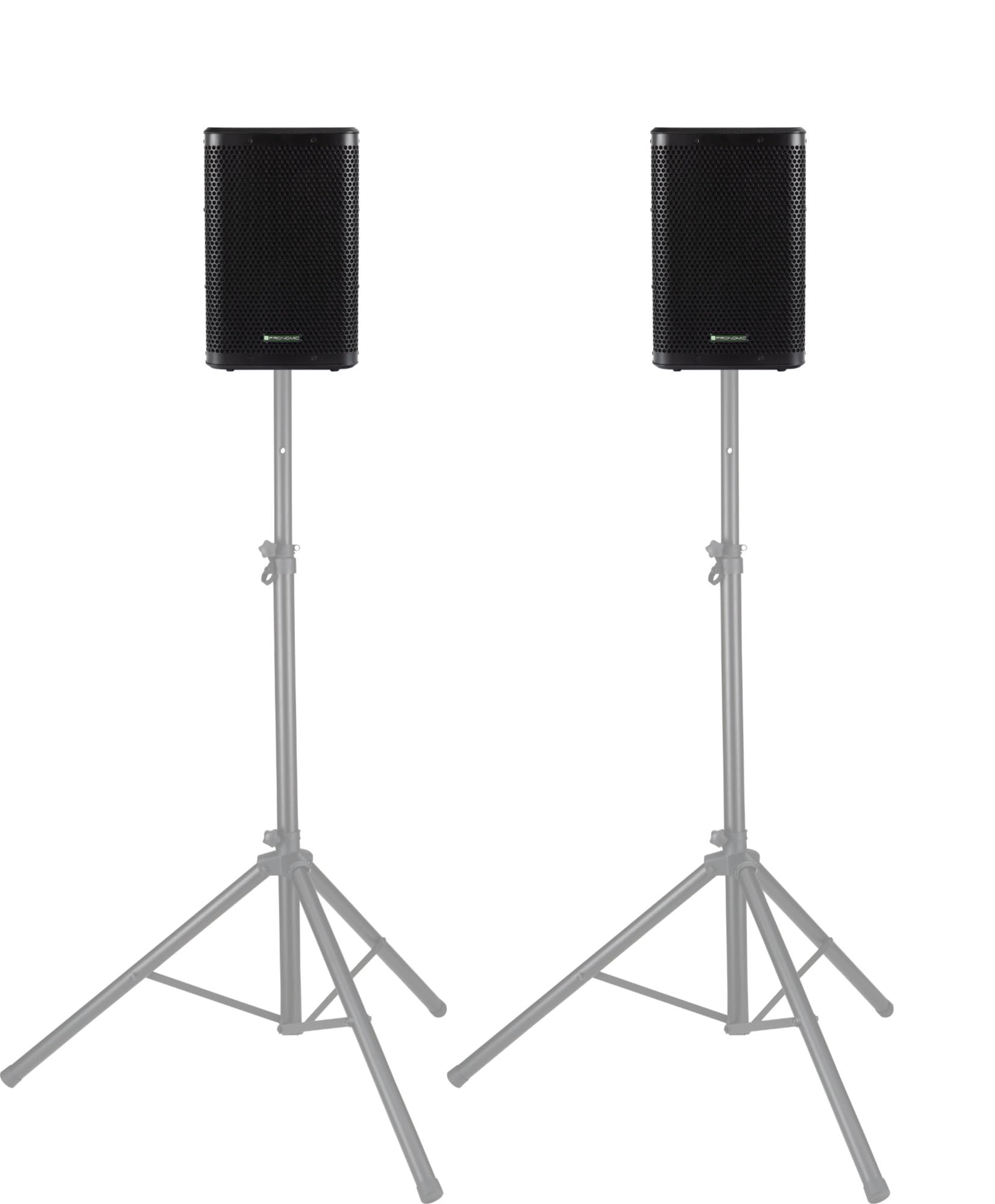 Pronomic C-208 MP 8" Passivbox Stereo Set - 2 Passive 2-Wege Boxen - Belastbarkeit: je 150 Watt (RMS), 600 Watt (Peak) - Impedanz: 8 Ohm - Max. Schalldruckpegel: 93 dB - Schwarz