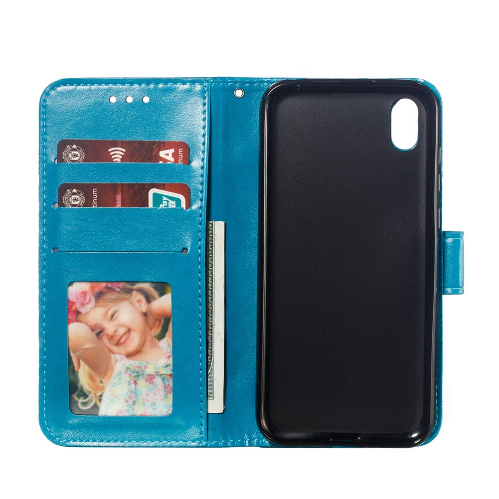 IMEIKONST Huawei Honor 10 Custodia Embossed Premium Phone Cover a Libro in Pelle PU Flip Portafoglio Holder Protettiva Magnetic Stand Caso per Huawei