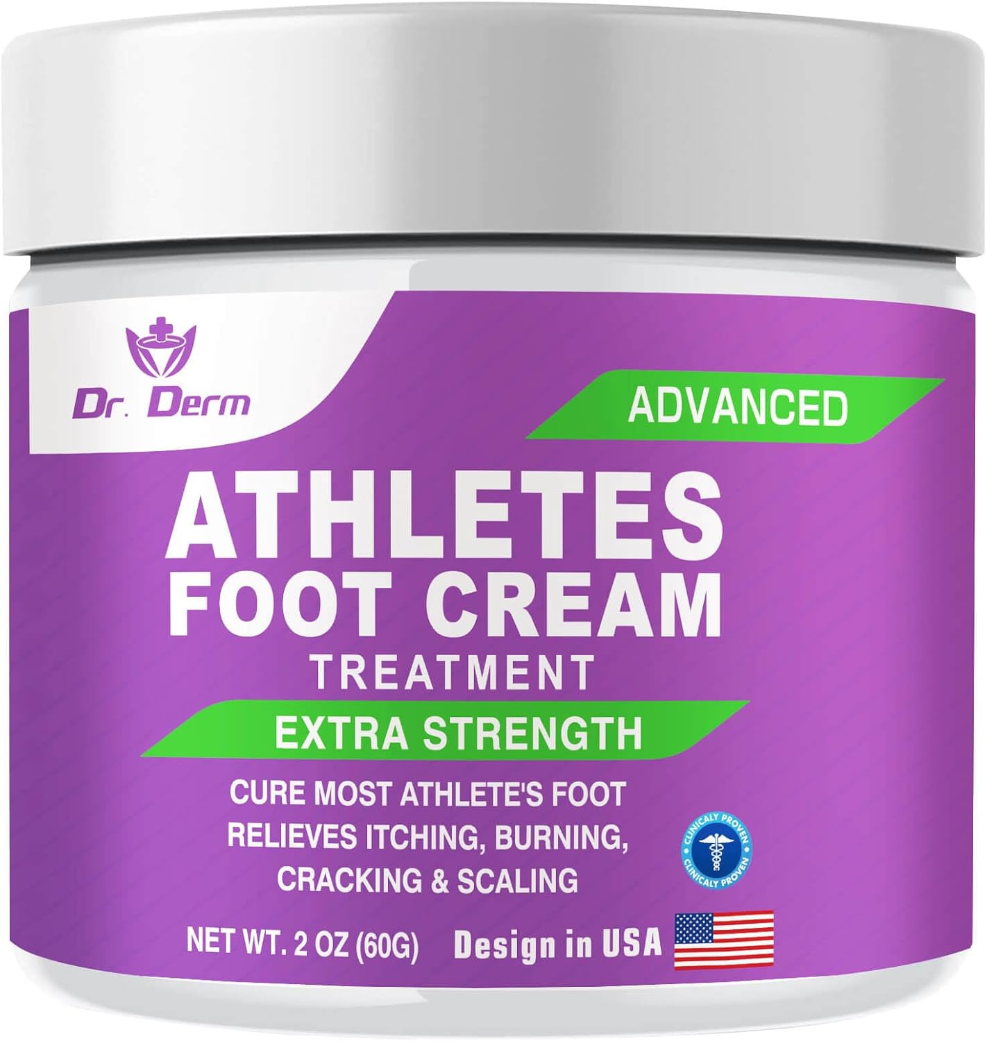 DR. DERM Athletes Foot Cream, Athletes Foot Treatment Extra