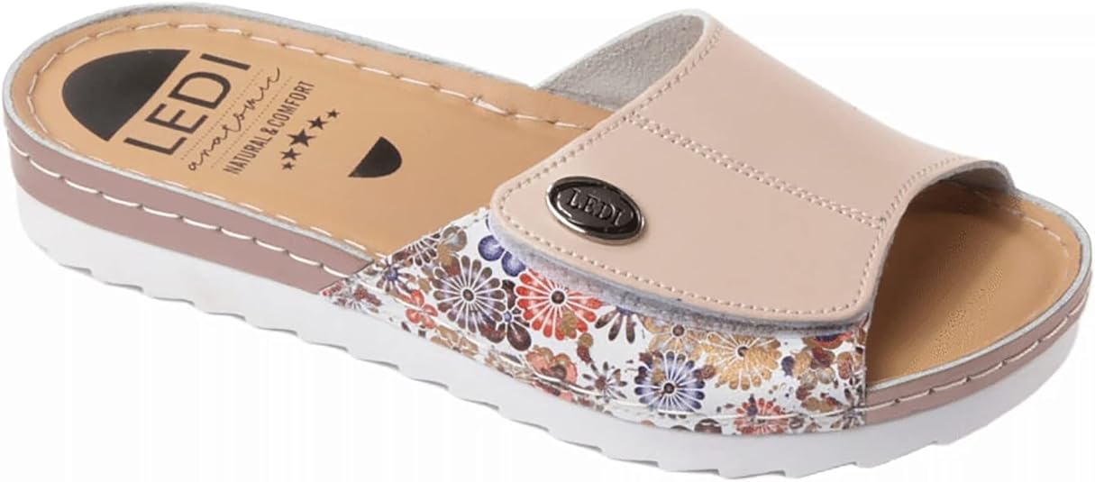 Batz Sorrento Sandales Sabots Mules Chaussons Chaussures en Cuir, Femme, Moutarde, EU 36