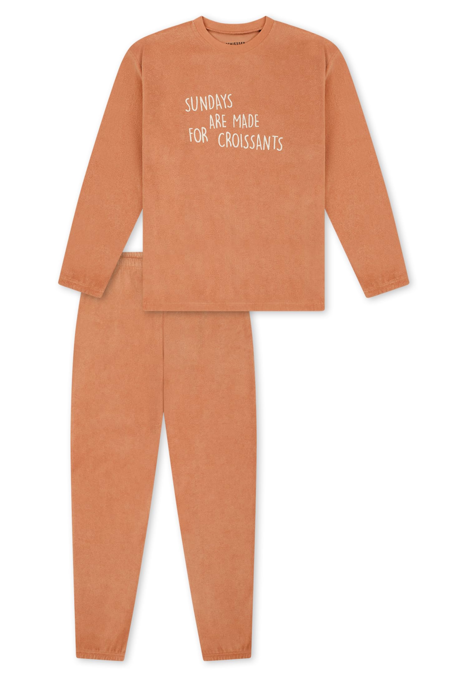 Schiesser Mädchen Schlafanzug Set Pyjama lang Frottee - Größe 98 bis 176