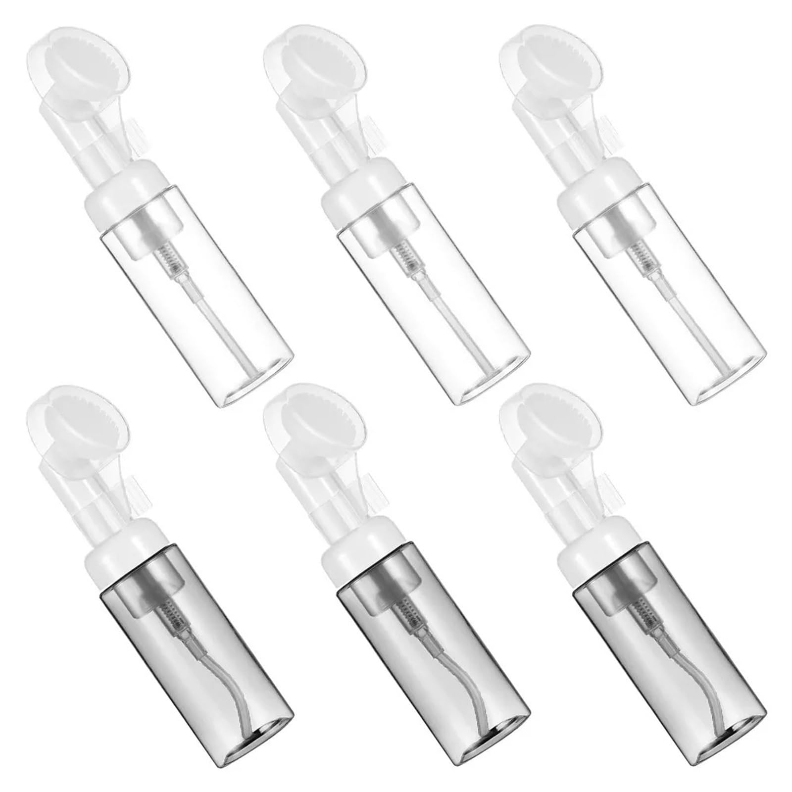 6Pcs Portable Refillable Foaming Soap Dispenser for Cleaning Travel