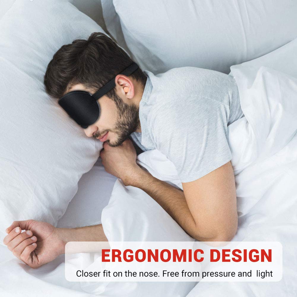 DR.PREPARE Heated Eye Mask, Electric USB Cotton Eye Compress Heating