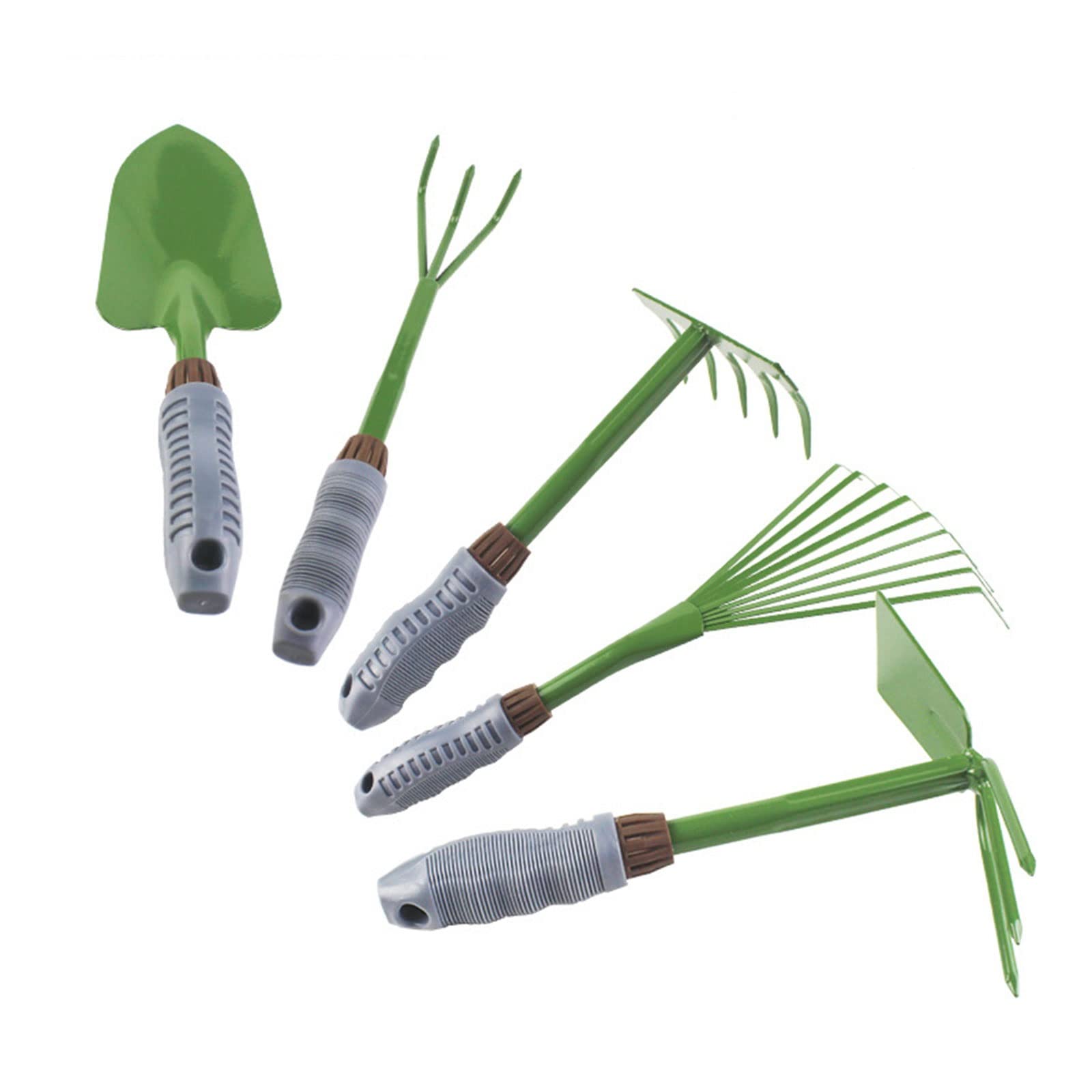 Zestaw narzędzi ogrodowych, 5-częściowy, wytrzymały odlew aluminiowy Ręczne narzędzia ogrodnicze z ergonomicznym uchwytem z PCV, Ręczne narzędzia ogro