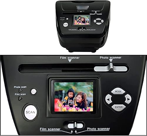 Miniatura 4 de Escáner de películas y diapositivas todo en 1, visor de diapositivas, convierte 1.378 in 135 110 126 películasdiapositivasnegativos a fotos JPG