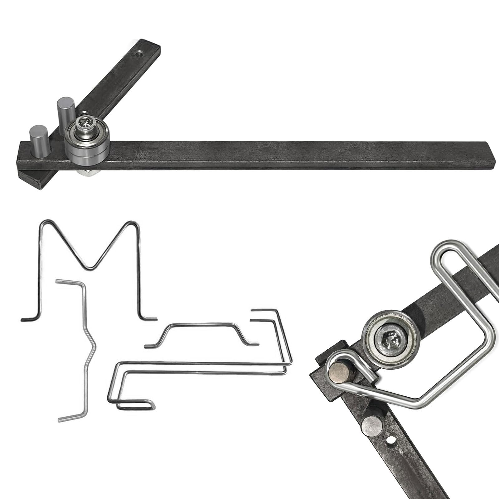 Singring Manual Rod Bender Mini Tubing Bender Hand Rebar Bender Desktop Workbench Bending Tool for Bending of 1/4" Pipe