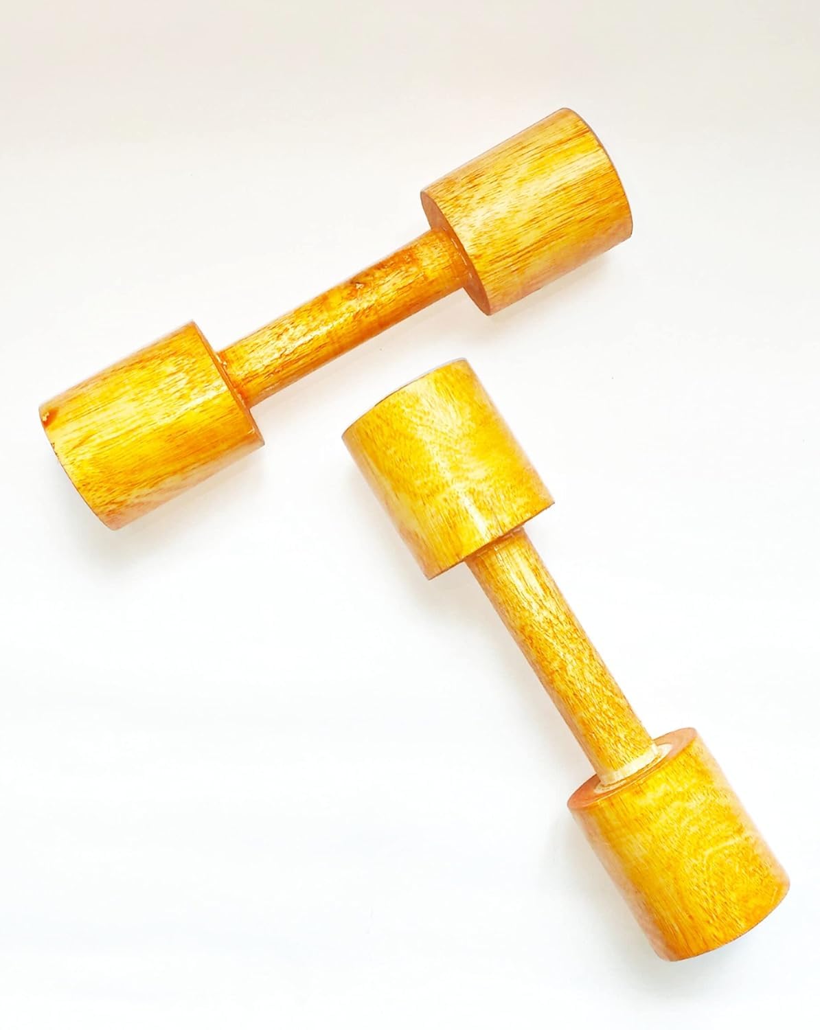 Wooden Dumbbells For Pt | For Kids | For Warm Up Exercises | For Girls And Boys | Premium Wood | Good Finishing |,Brown, 300 Grams-image-49
