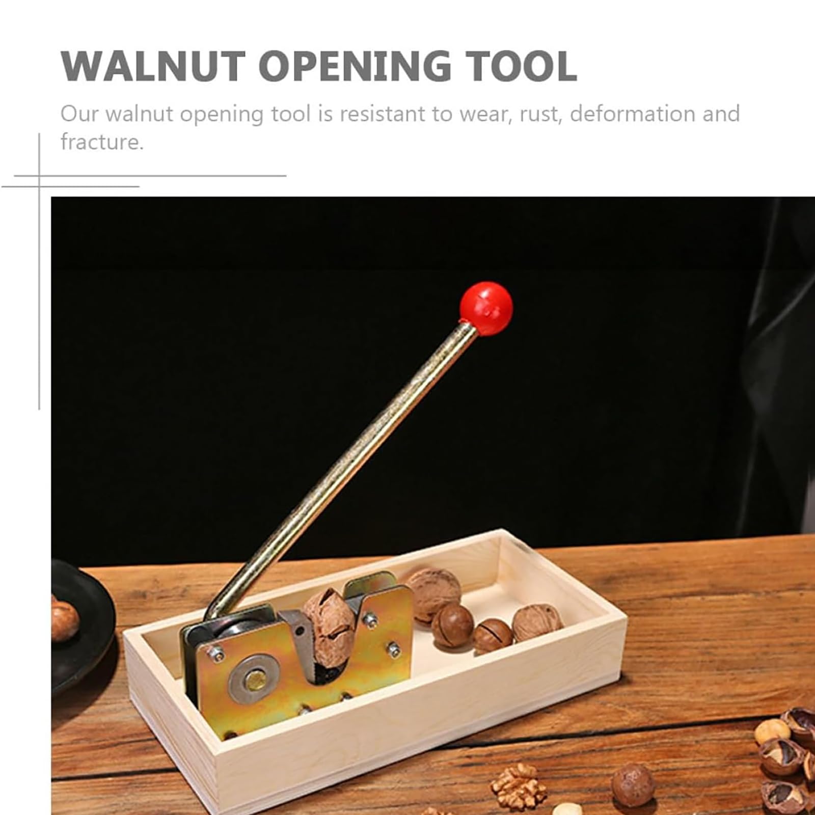 Wielofunkcyjny Dziadek Do Orzechów, Maszyna Do Otwierania Kasztanów Za Pomocą Prasy Ergonomiczny, Antypoślizgowy Uchwyt, Łatwy W Użyciu, Kompaktowy Do Otwartych Kasztanów Włoskich