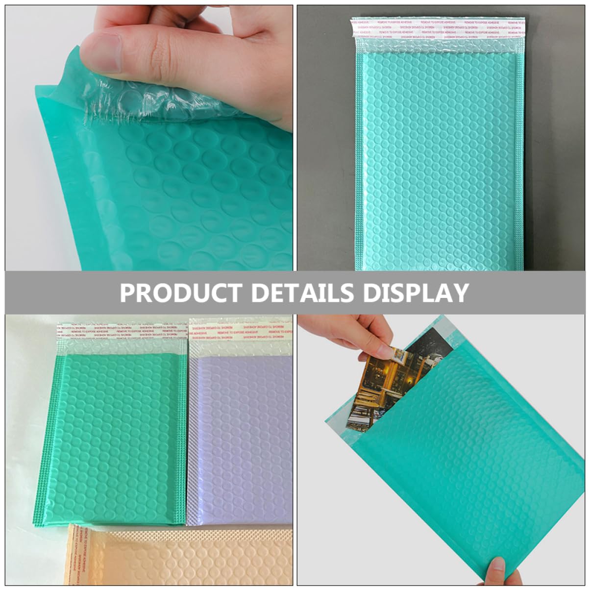 Petites Enveloppes à Bulles Auto-adhésives PE 50 Pièces pour Expédition