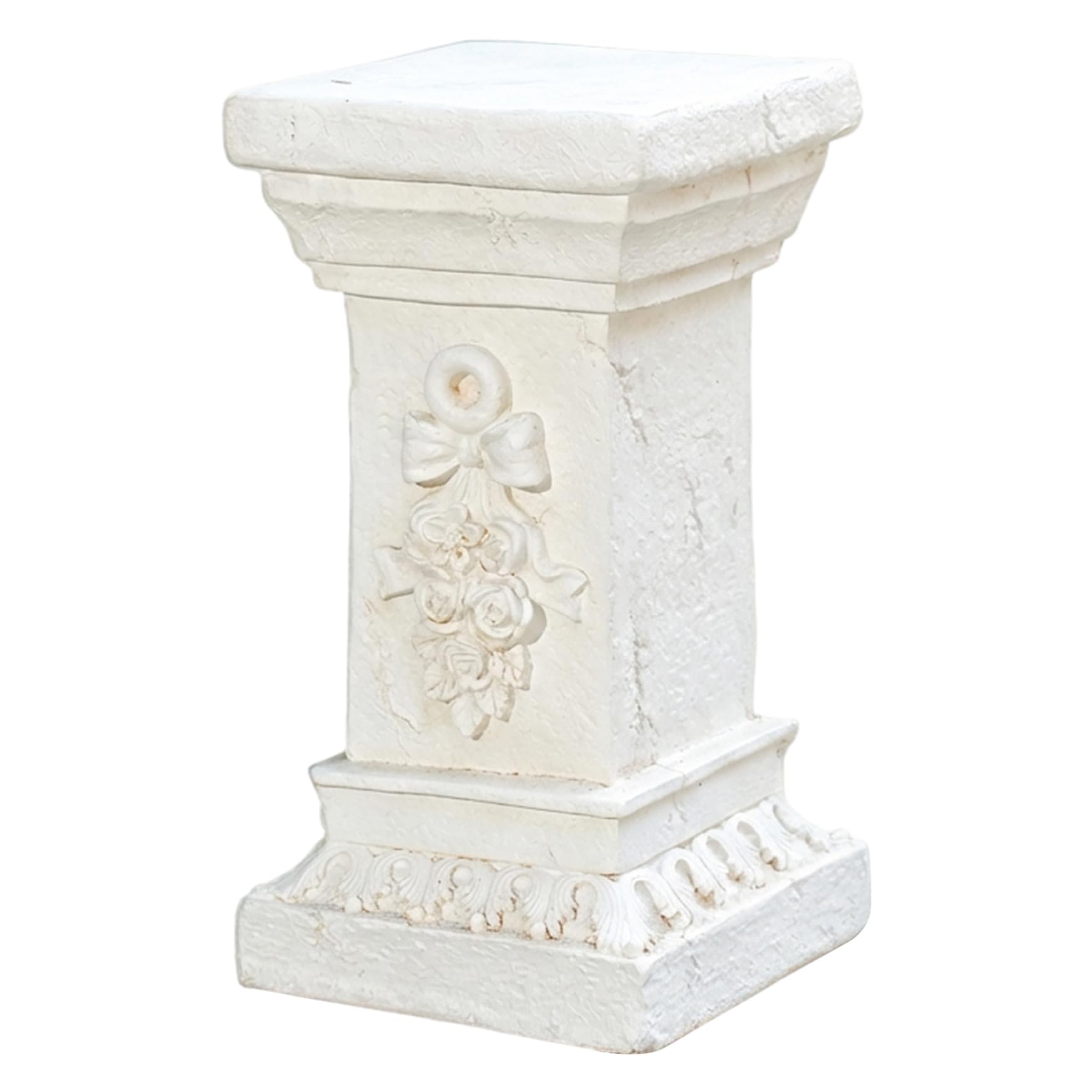 DAGLLGEW Pedestal Stand - Elegant European Columns and Pillars for Garden, Planter & Statues, Weather-Resistant Resin Column & Pillar for Outdoor & Indoor Decor Planter Stand Plant Pedestal