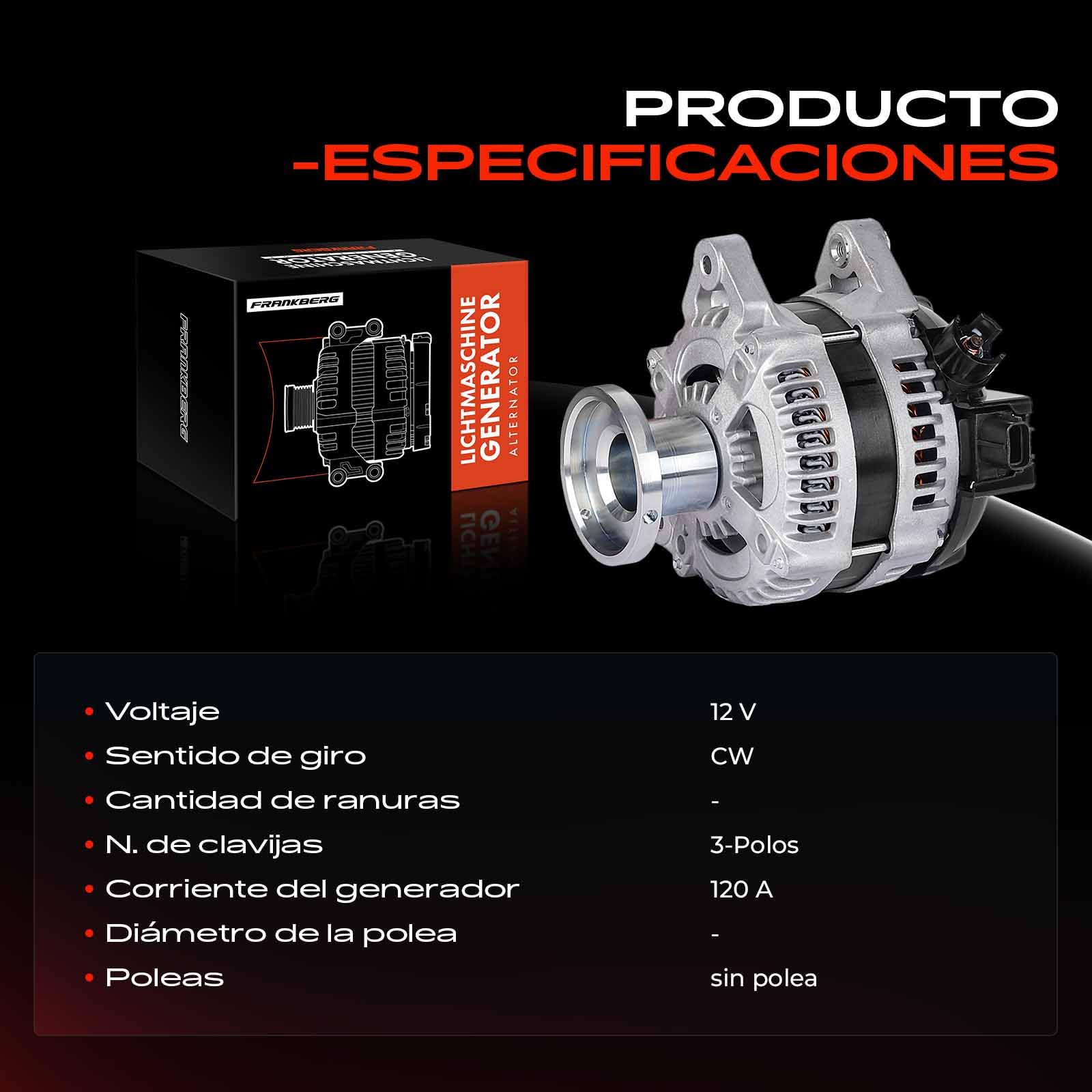 Frankberg Generador alternador 105A 1042103630