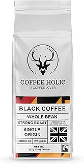 Coffee Holic - Ethiopian Coffee Beans 227g - (Black Arabica) – Strong Bold Coffee Beans - Rich Flavoured Coffee