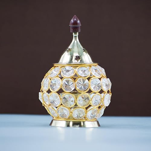 Latón Akhand Jyothi Diya (Oro)