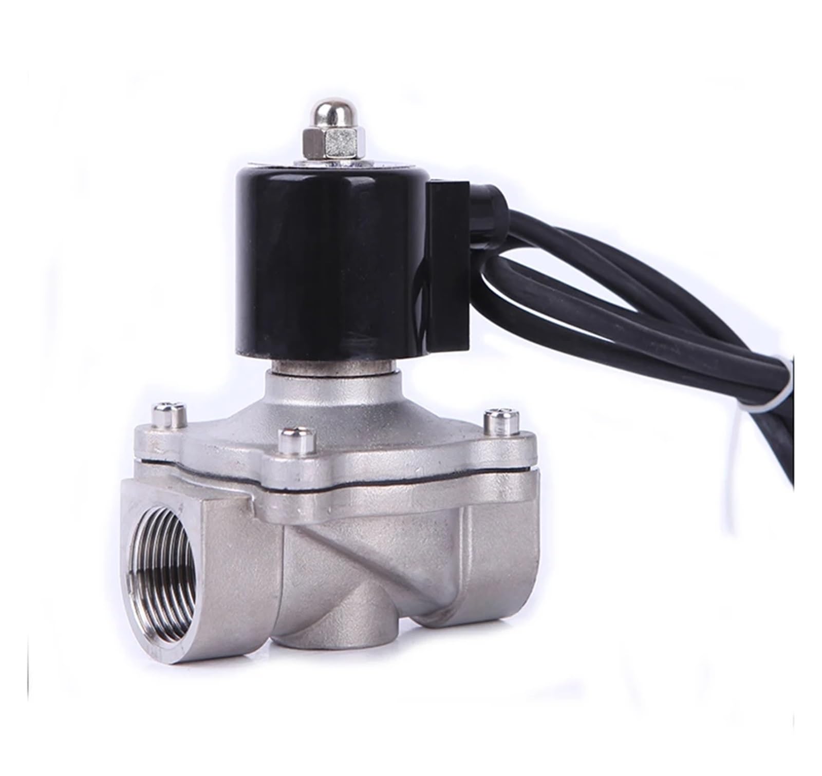 UWUKCJOKQ Low Pressure 1.5inch 24v Solenoid Fountain 220v Stainless Steel DN40 Normally Closed pressure 0-10bar(Npt-240vac,2A-40B EPDM)