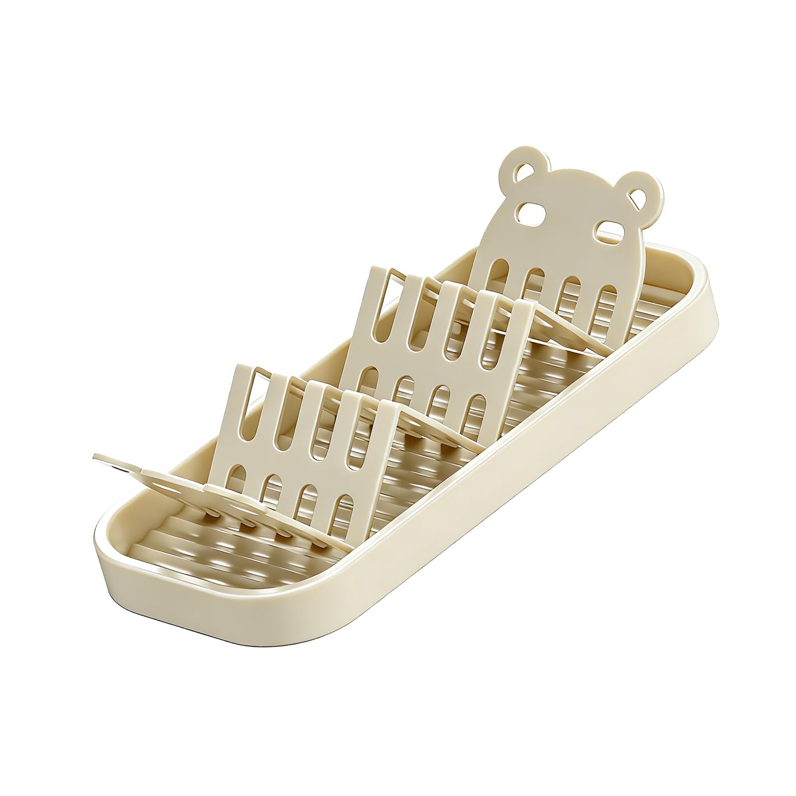 Hsyzygian W Shape Soap Shelf for Shower and Kitchen 3 Slot Soaps Container Holder for Bathroom Countertop Organization Stand