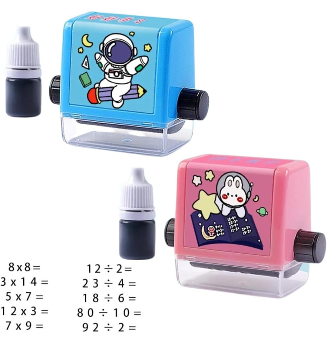 Math Roller Stamps for Kids, Reusable Ink Arithmetic Learning Toy, Math Question Maker Table Roller, Preschool Math Practice Number (MD) (Multiplication, Division) (B0D2974HG4) Amazon Price History, Amazon Price Tracker