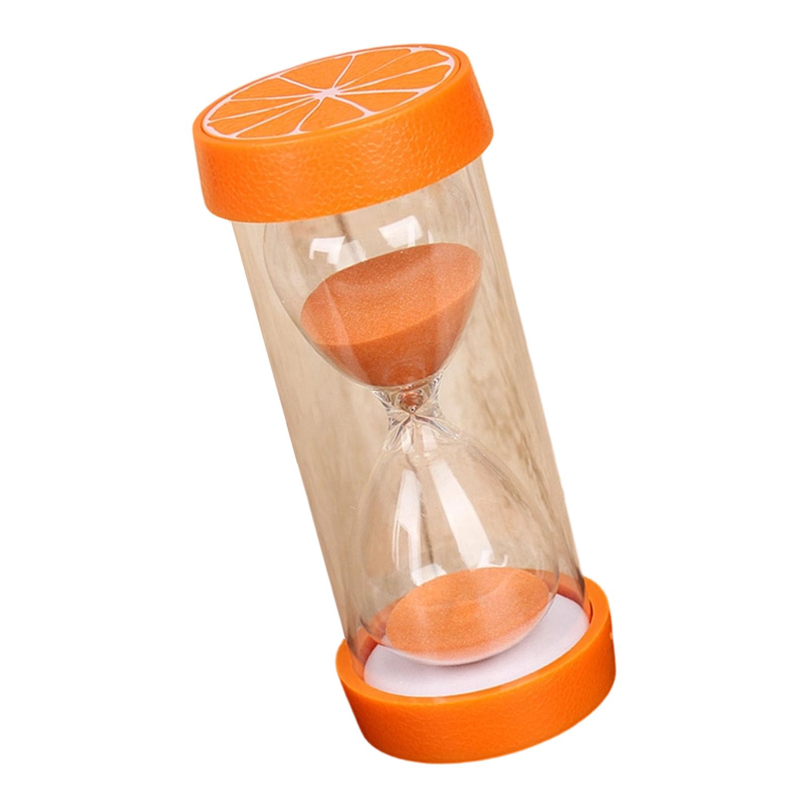 5 Minutes Glass Sand Timer for Kitchen Offices Study with Colorful Base Fruit Themed Hourglasses Timer Clock