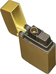 ZL-8 Maçarico Premium para Charutos, Dourado Metalizado, 6,5 cm, Chama Potente, Recarregável a Gás, Design Moderno