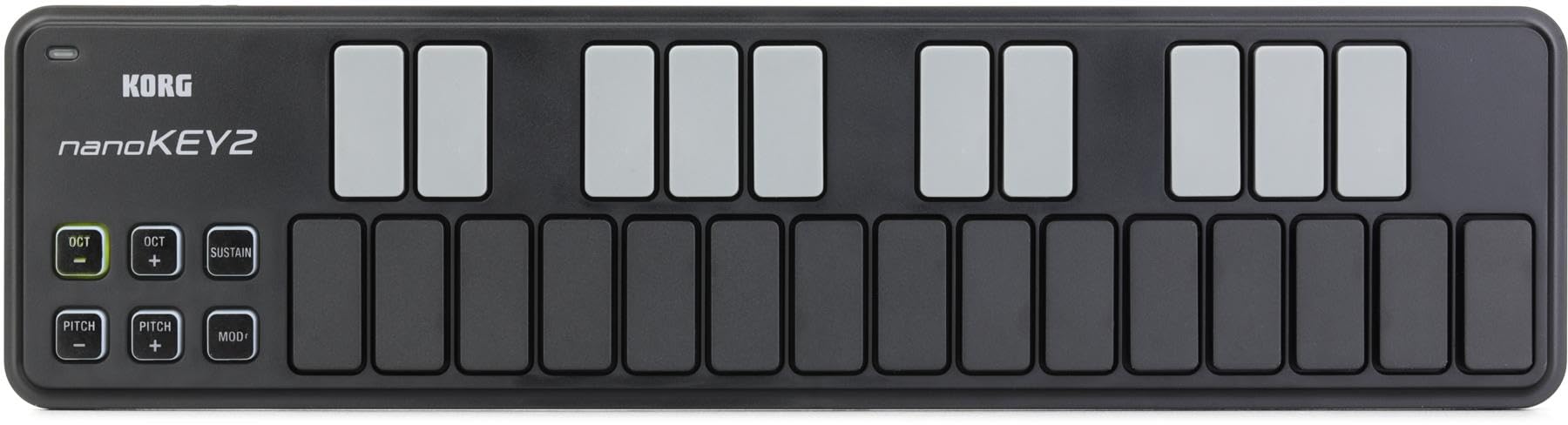 Korg nanoKEY2 Slim-Line USB Keyboard, Black