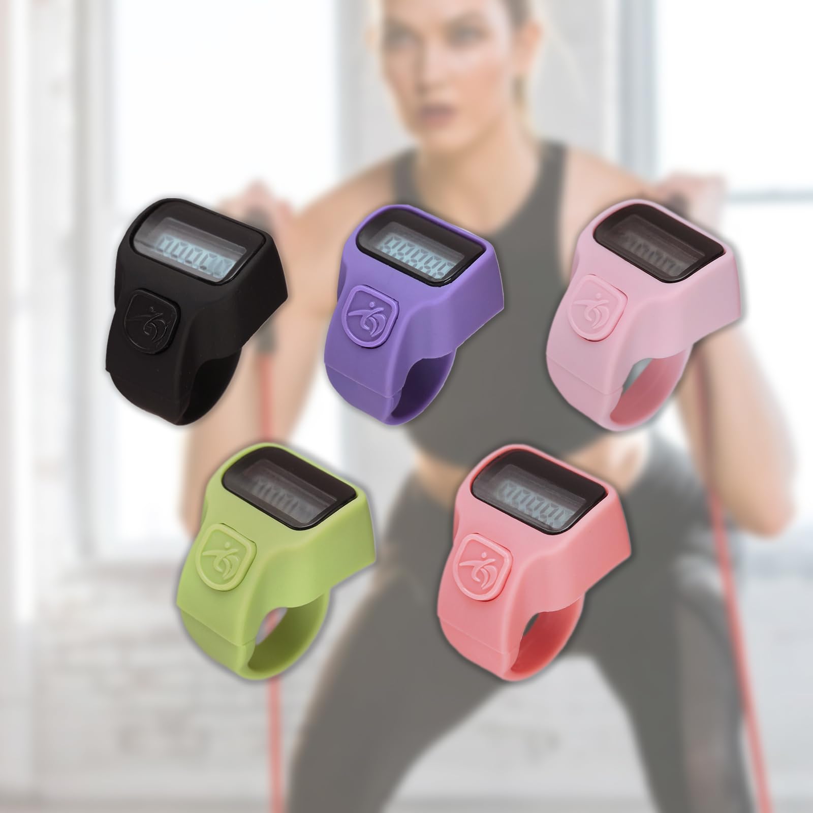 Battery Power Digital LCD Electronic Hand Number Counter 5 Digital Counter Clickers For Good Counting Lap