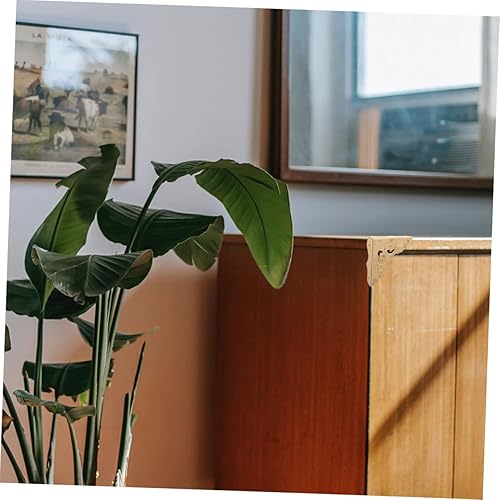 Miniatura 4 de Funiture - Juego de 4 piezas de guardia de esquina de cobre decorativo de metal retro triangular, caja de guardia de recortes, esquina retro,