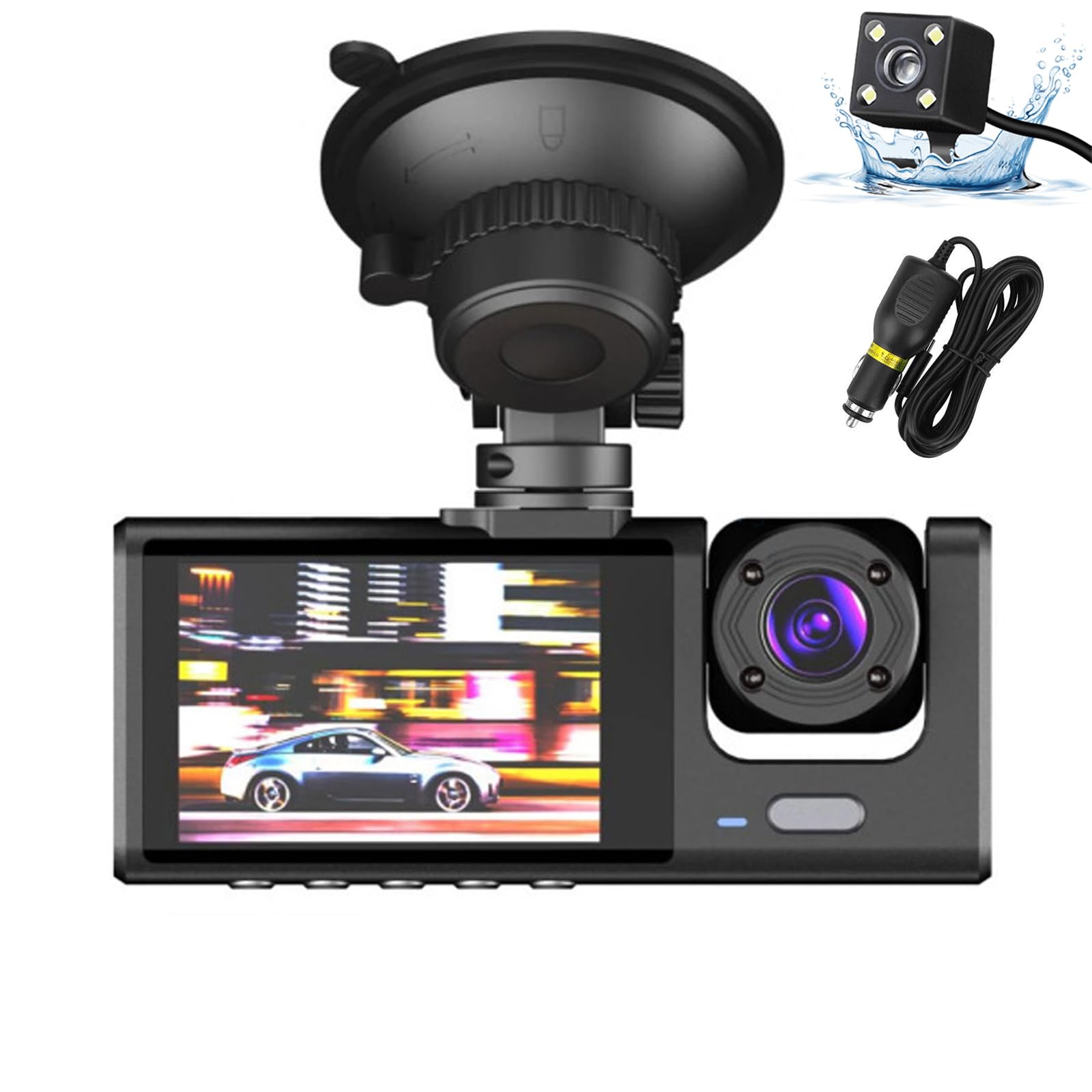Amazon.co.jp: ドライブレコーダー 車用 3カメラ ドライブレコーダー