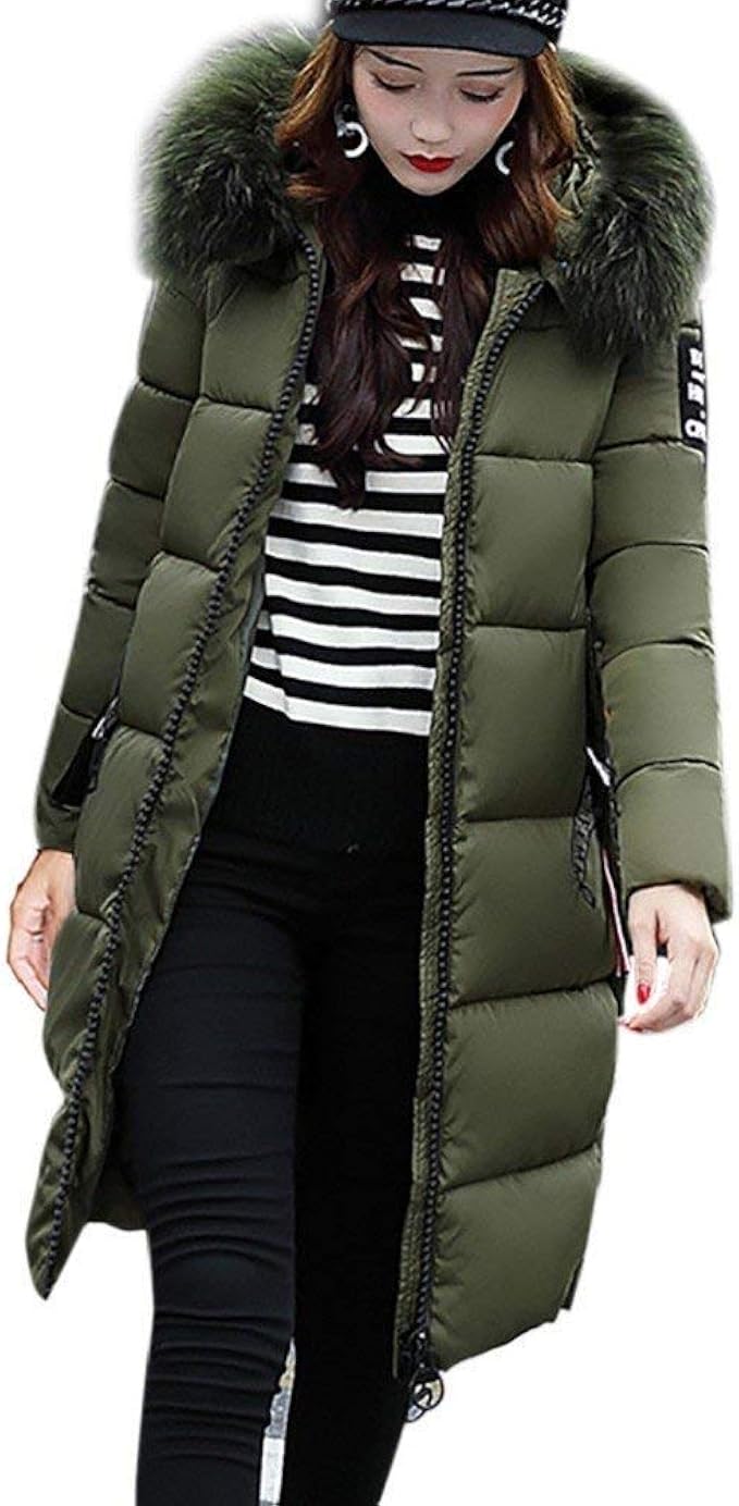 BOLAWOO Pluma Mujer Largos Talla Grande Plumas Encapuchado Manga Larga Mode De Marca Espesar BOLAWOO Pluma Mujer Largos Talla Grande Plumas Encapuchado Manga Larga Mode De Marca Espesar