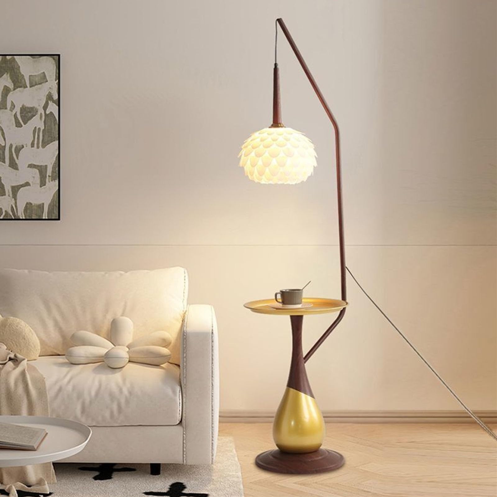 lampada da terra Lampada da terra moderna for camera da letto e soggiorno Lampada da terra con tavolo, tavolino da caffè Lampada da terra for soggiorno, camera da letto, camera degli ospiti per soggio