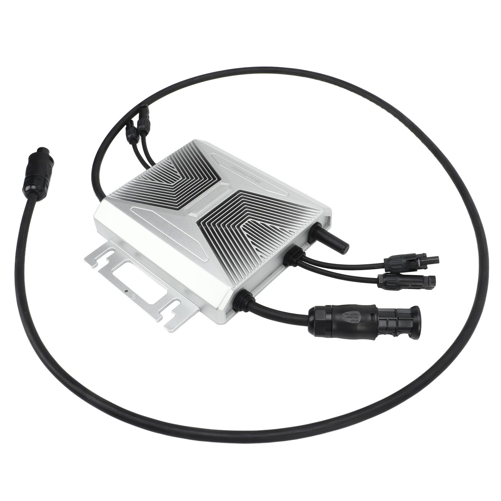 Cocoarm Mikro-Wechselrichter, Solar-Wechselrichter aus Aluminiumlegierung, 600 W, 230 V, WiFi, IP67, Wasserdichter MPPT-Gitterbinder Für PV-Stromerzeugungssystem, Hausdach, Verwendung bei 14 Bis 149