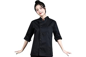 Filipinas De Chef Manga 3/4 Pra Mujer | Chaqueta para Cocina