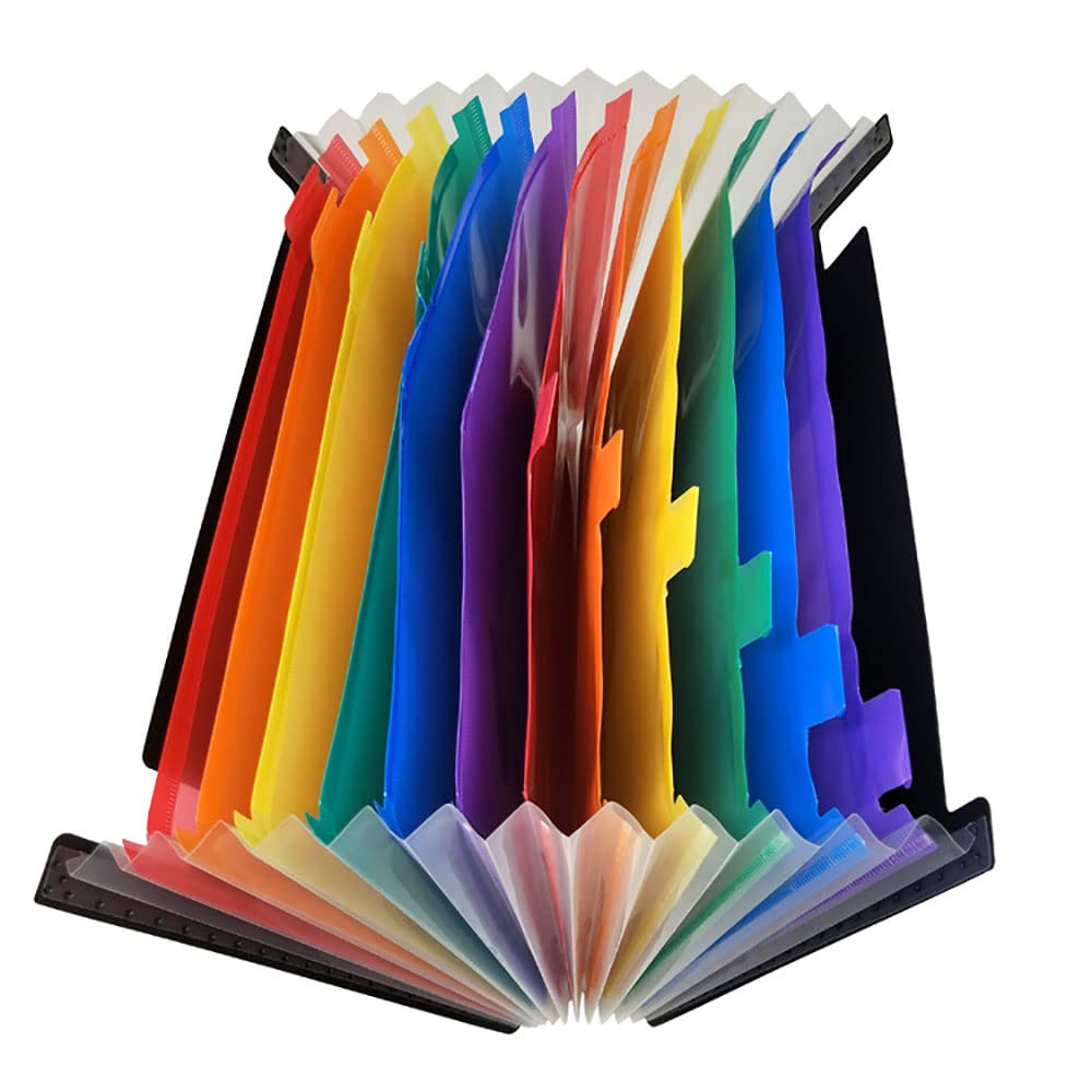 Cartella estesa, File Manager a 13 Tasche File Manager per cartelle a Fisarmonica in Formato A4 per archiviare File, Perfetto per la casa della Scuola dell'ufficio (colorato 330 * 235 * 10 mm)