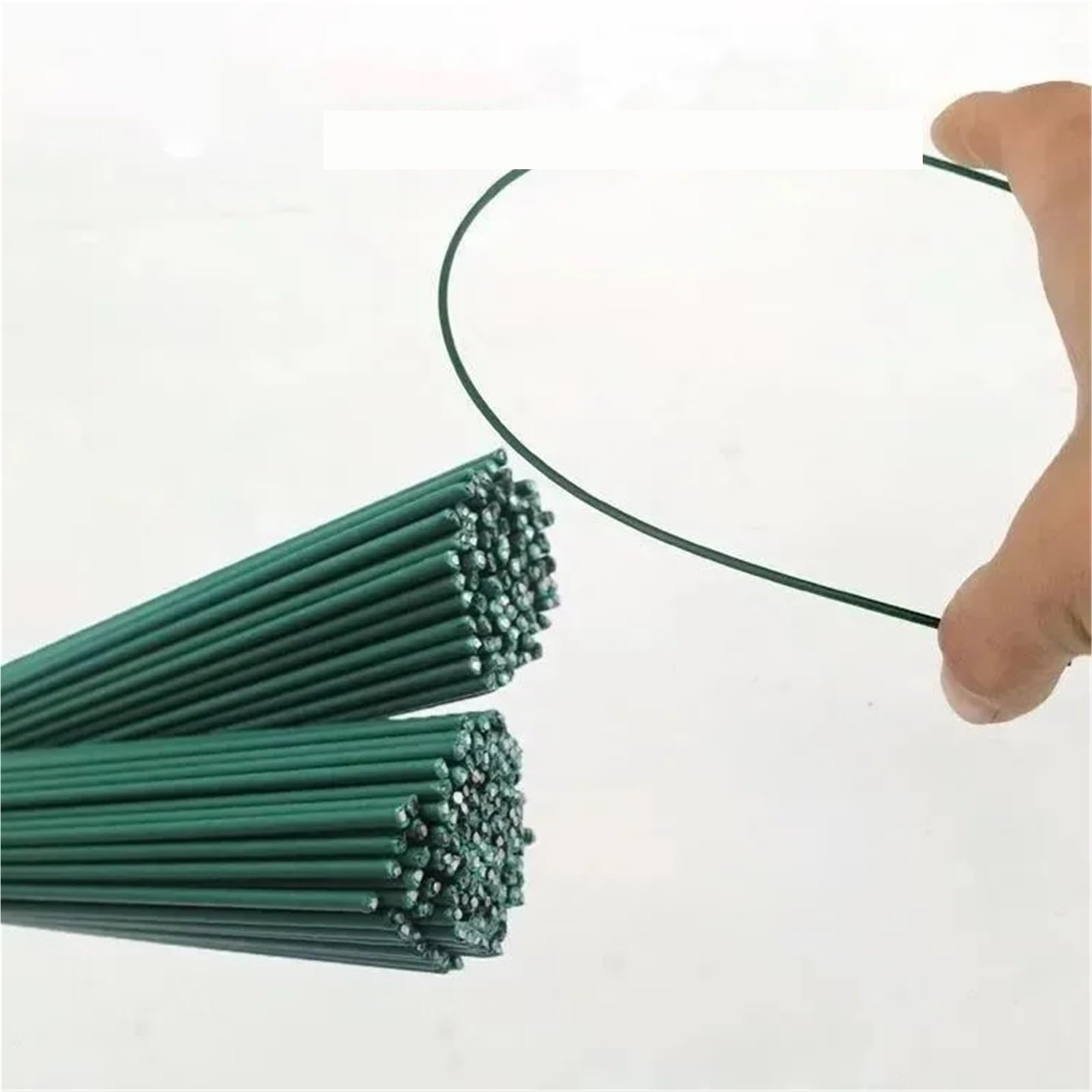 HUWOYG 200 pcs Artificial Flower Stems with Bendable Wire for Realistic Arrangements in Vases, Wreaths, and Home Decor For DIY(40cm)