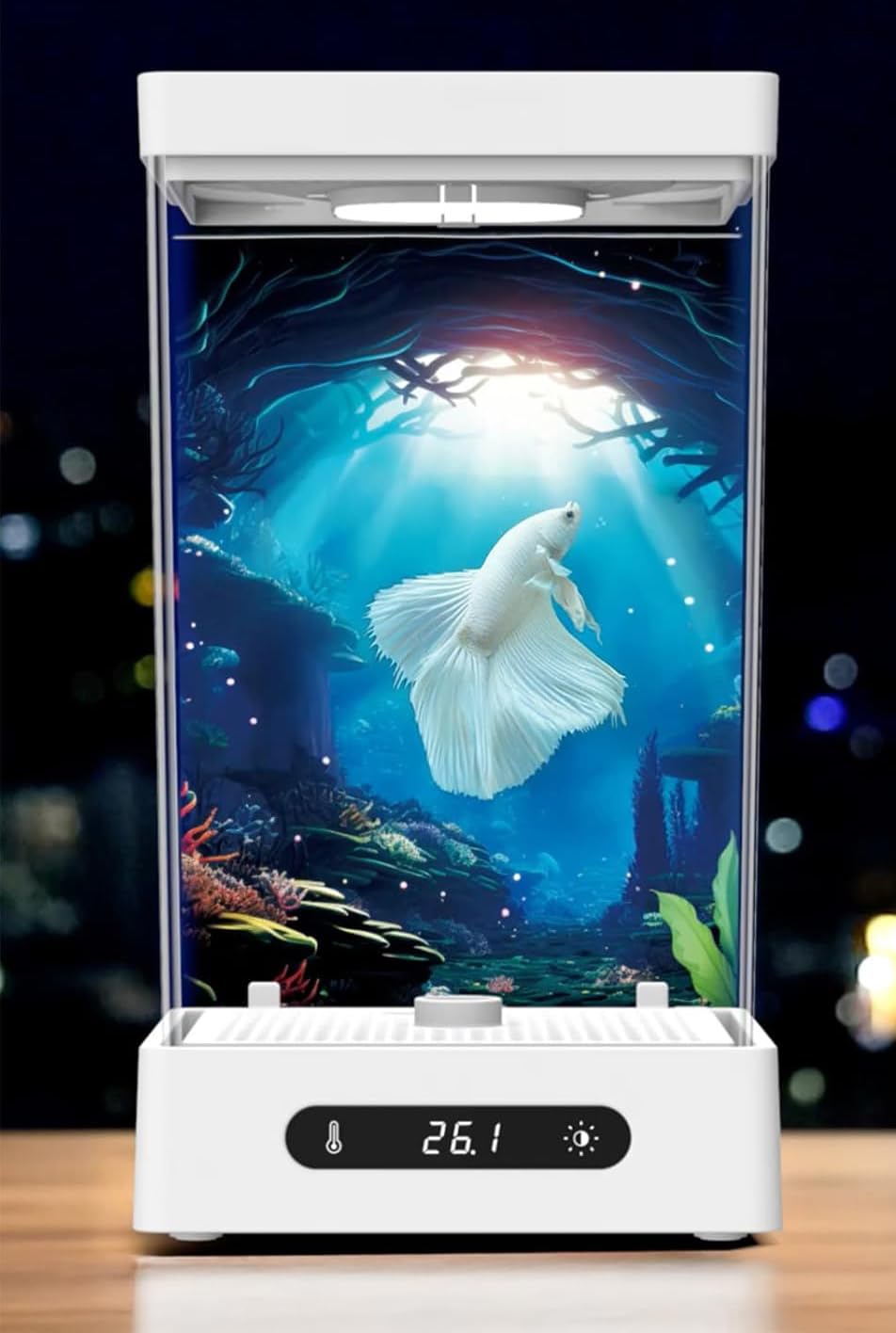 OCEANS CD 6枚セット Amazon | ヒーター＆LED付小型水槽 白（ベタ・熱帯魚・メダカ